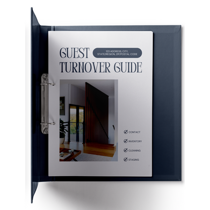 Short Term Rental Guest Turnover Checklist Template